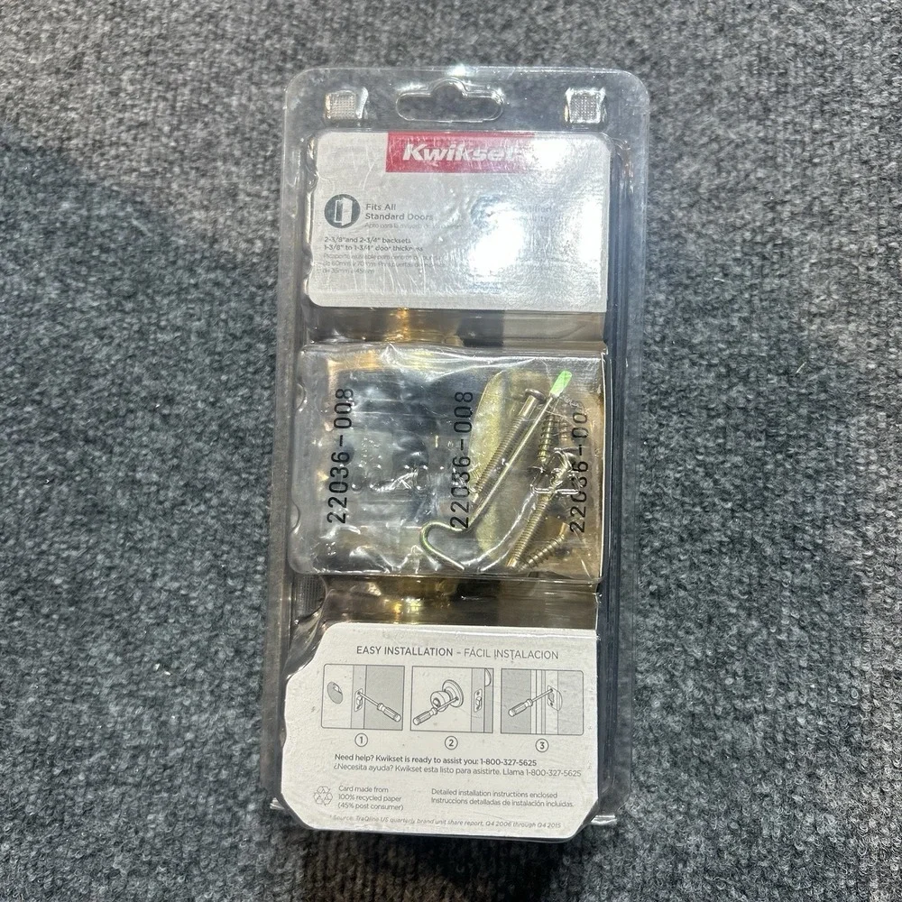 Kwikset polished brass